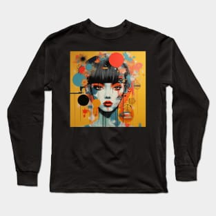 Japanese Pop Art Girl Long Sleeve T-Shirt